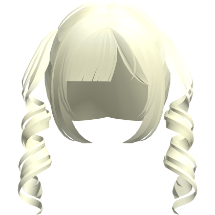 blonde dainty thin swirly moe pigtails