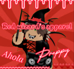 _.Red wizard’s apparel._