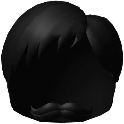 Short Neat Black Mustache Hair Roblox item