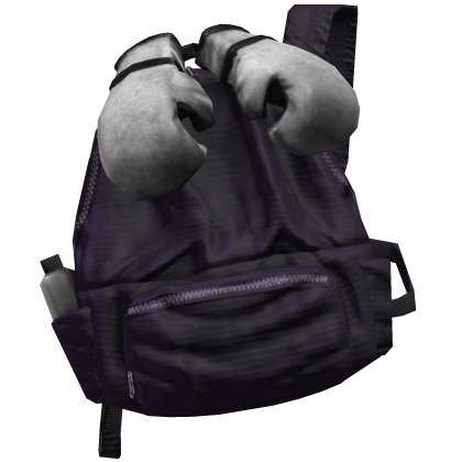 Purple Boxing Glove Grunge Backpack 1.0