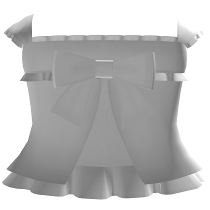 ♡ ꒱ sweet white ruffled babydoll dress with bow