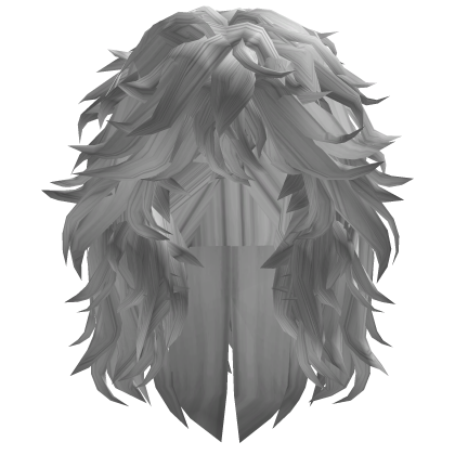 Long White Messy Girl Hair Roblox item