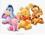 Unicorn and Winnie the Pooh bear group