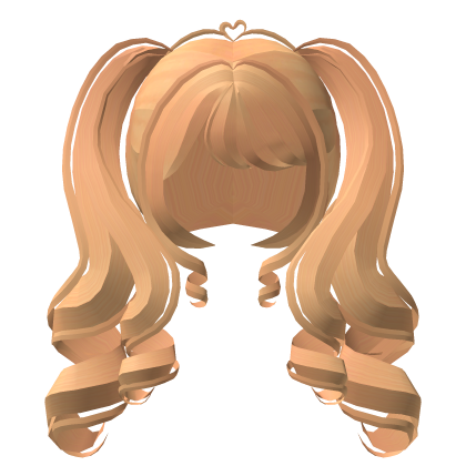 ♡ double curl big tweencore pigtails honey