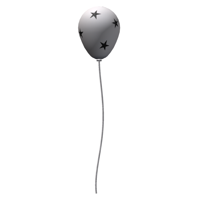 Carnival Creepy Clown White Balloon