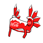 Snowy Christmas Coca Cola Fizzy Valk