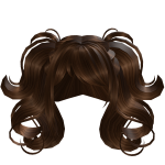Toasty Coffee Brown K-pop Curly Pigtails