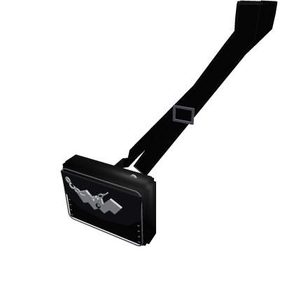 Black Goth Bat Clasp Crossbody Bag