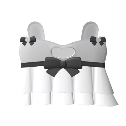 ♡ : black & white bunny dress 
