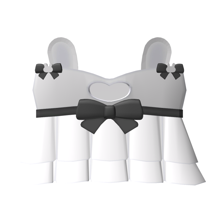 ♡ : black & white bunny dress 