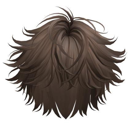 Brown Messy Stylish Fluffy Boy Hair Roblox item