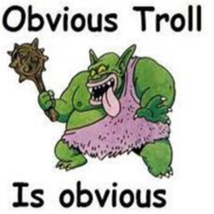 Obvious troll, is Obvious Roblox decal