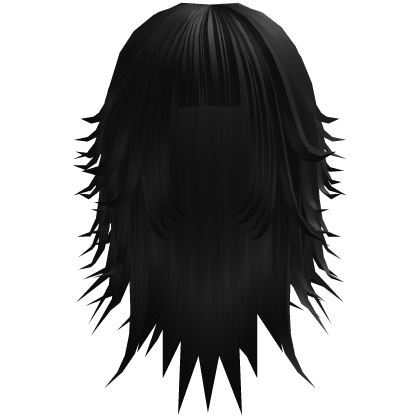 Spikey Chopped Rockstar Emo Black Hair Roblox item