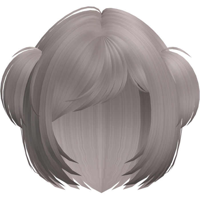 adorable bob with baby pigtails in ash blonde