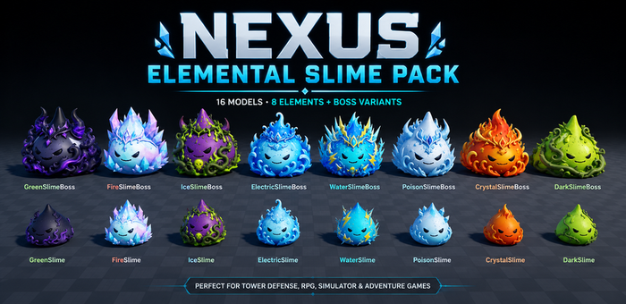 Nexus Elemental Slime Pack preview 1
