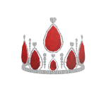 Glowing Red Gemstone Tiara