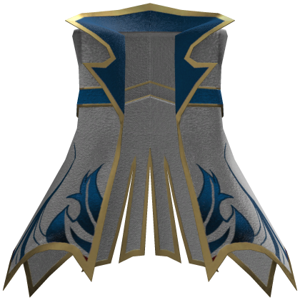 Royal Knight Coat - White Blue
