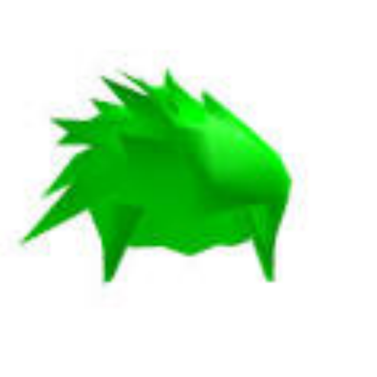 green hair Roblox decal