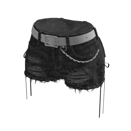 Y2K Lace-Up Shorts (Dark Grey)