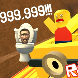 SLIDE DOWN 999999 MILES BOX SLIDE SKIBI TOILET