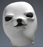 White ball dog