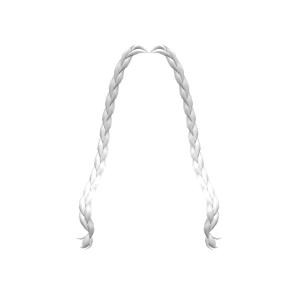 Braided Bangs in White Roblox item