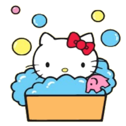 Hello kitty bath Roblox decal