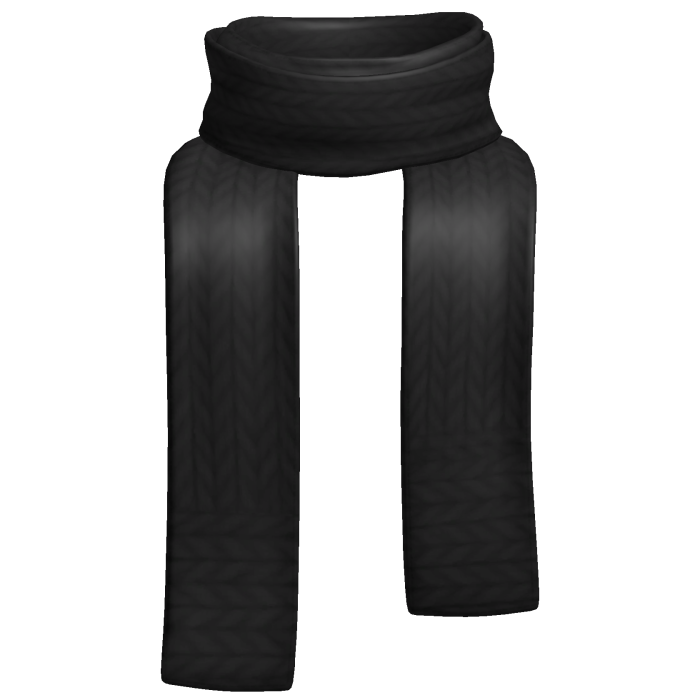 Cozy Black Knit Scarf