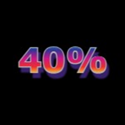 40%