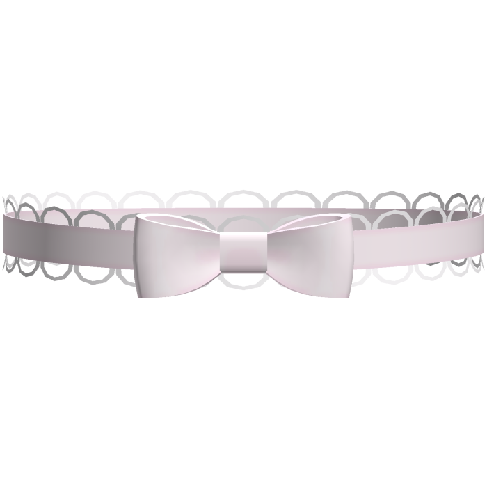 ♡ : cute pastel pink lace bow choker