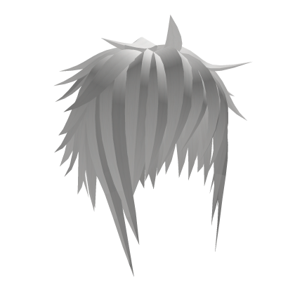 white emo anime spiky vkei hair