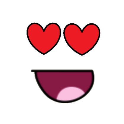 Epic Love Hearts Face Roblox decal