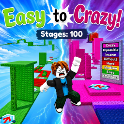 [NEW] Easy To Crazy Obby!😱