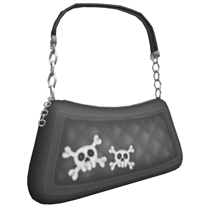 Y2K Grunge Black Shoulder Bag