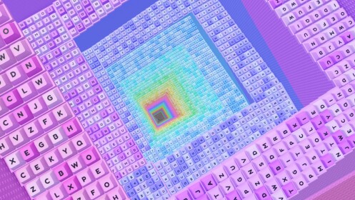 Infinite Keyboard Tower 🌈