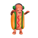 dancing hotdog fan group