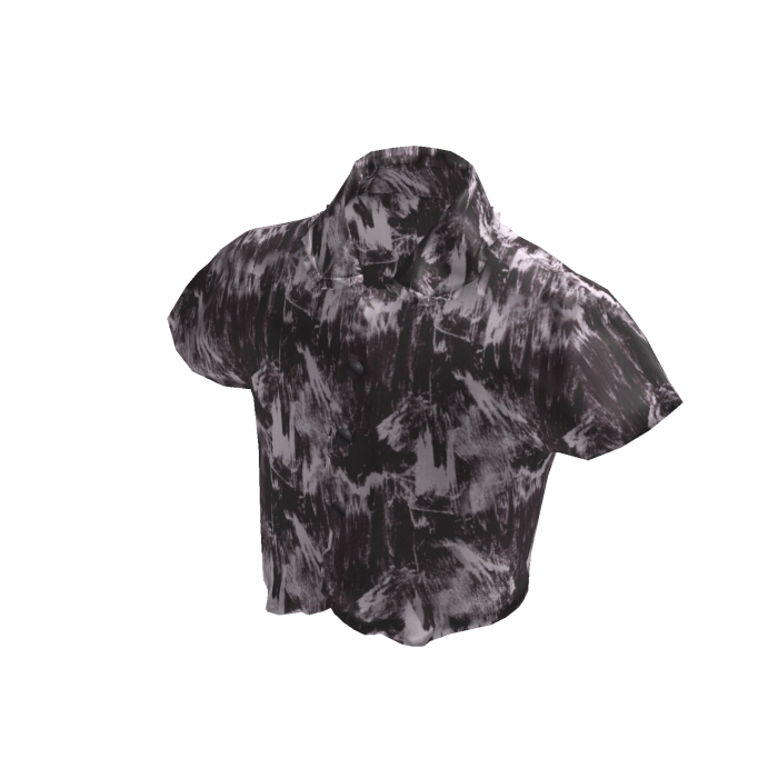 Black Washed Grunge Short Sleeve Shirt [PBR]