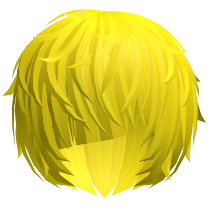 ^,…,^ yellow messy vkei anime emo moe hair 