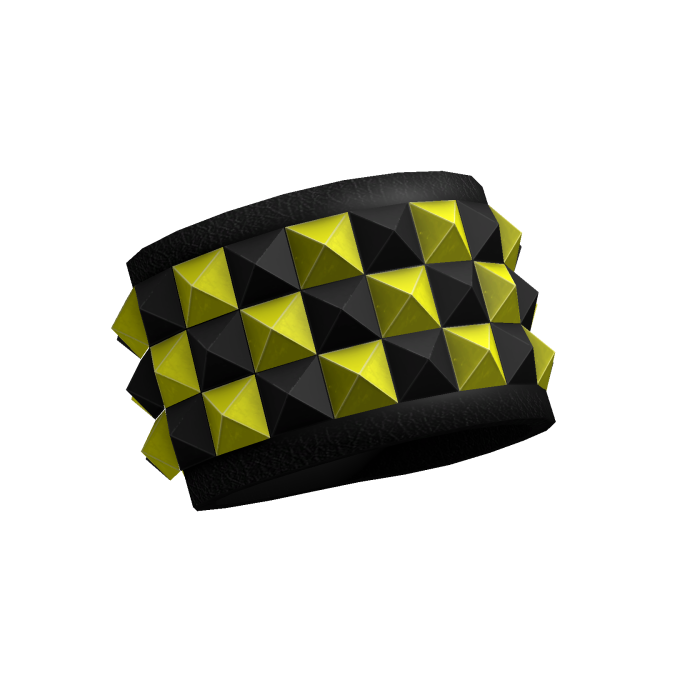 Left Scene Studded Bracelets (Yellow & Black)