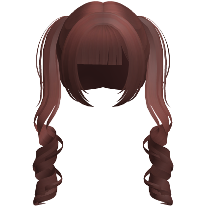 red cute douyin princess pigtails