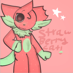 Strawberry cat