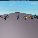 Drive motorbikes down a long road...to be v.i.p