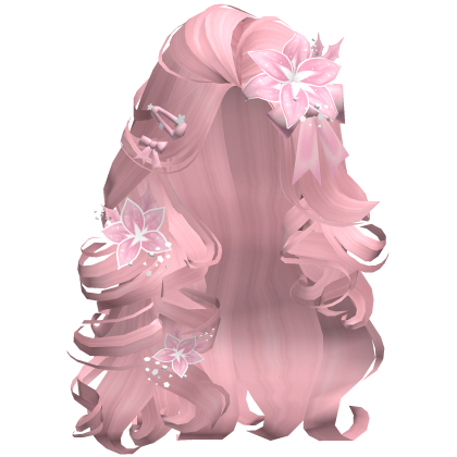 ♡ Christmas Blowout w/ Flowers (Pink)
