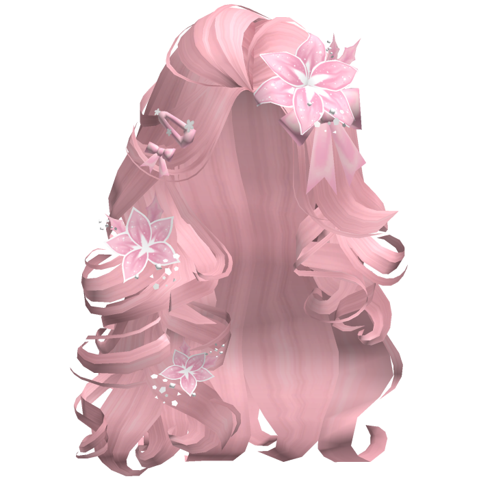 ♡ Christmas Blowout w/ Flowers (Pink)