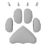 KitR Left Claw White