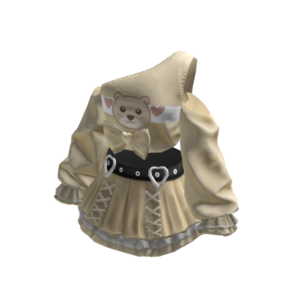 Yellow Kawaii Bowdream Dollcore Shirt&Skirt