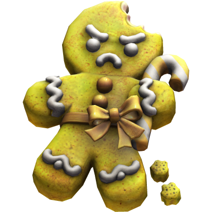 Yellow Christmas Gingerbread Cookie