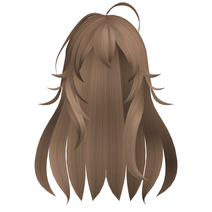 Cute Messy Long Hair (Light Brown) Roblox item