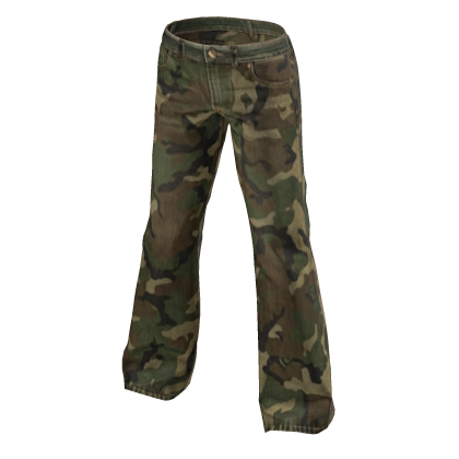 Vintage Baggy Woodland Camo Cargo Pants