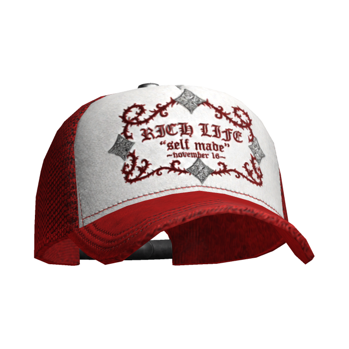 [BACK] Gorra Barbas Hats Rich Life Red